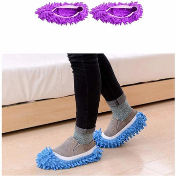 2 Pcs Microfiber Floor Dust Mop Slipper