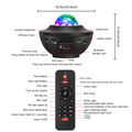Galaxy Night Light with Bluetooth USB Music Player - souqsaving.com