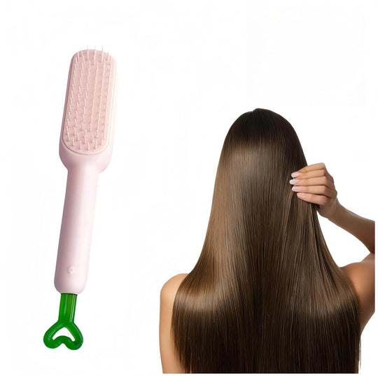 Anti-Static Self Cleaning Hair Brush ( IMPORTED )